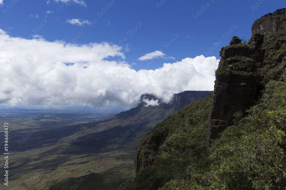 Mount Roraima and Kukenan Tepui, Canaima National Park.