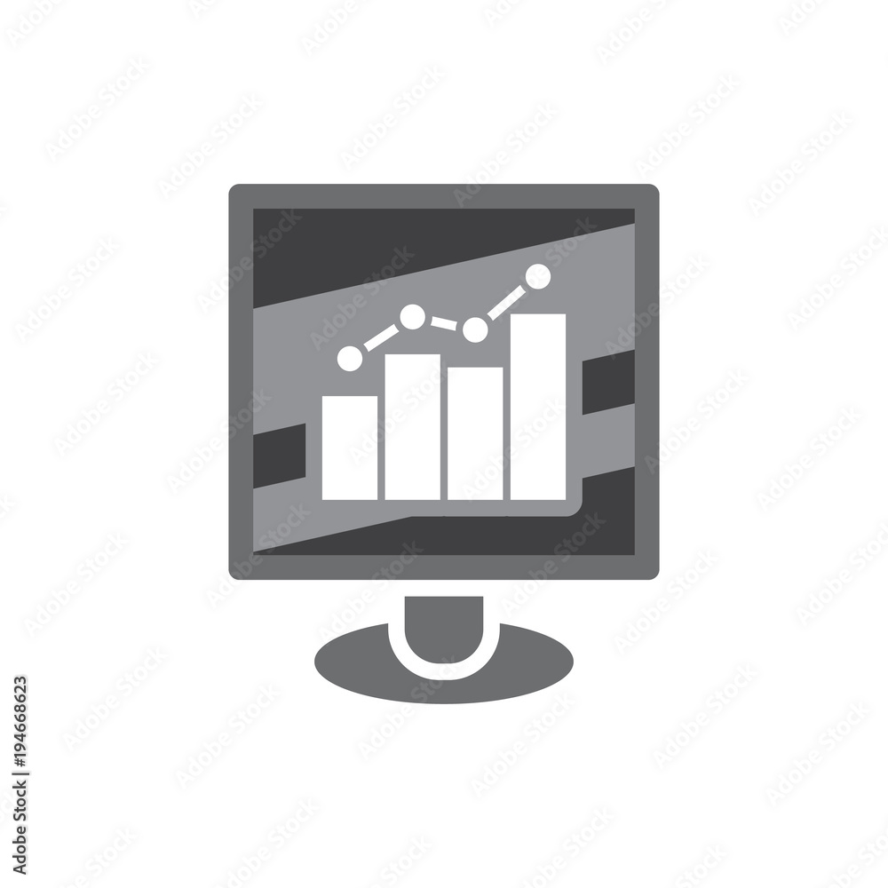 Stats Computer Logo Icon Design Stats Computer Logo Icon Design