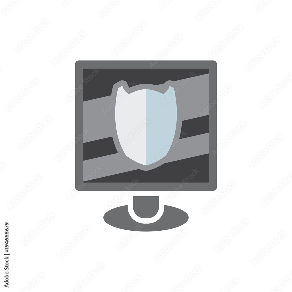Shield Computer Logo Icon Design Shield Computer Logo Icon Design
