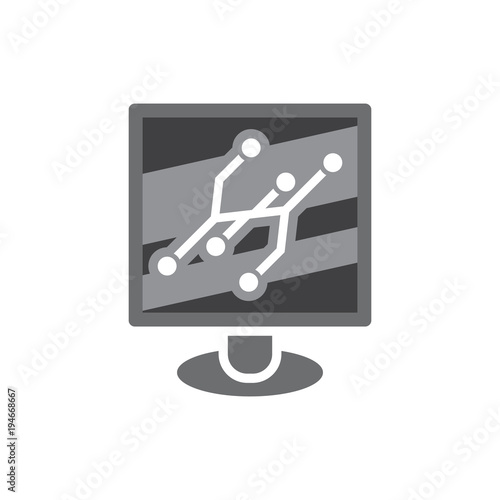 Digital Computer Logo Icon Design