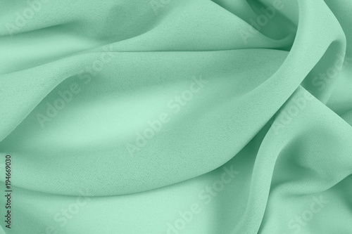 Texture satin fabric green ...