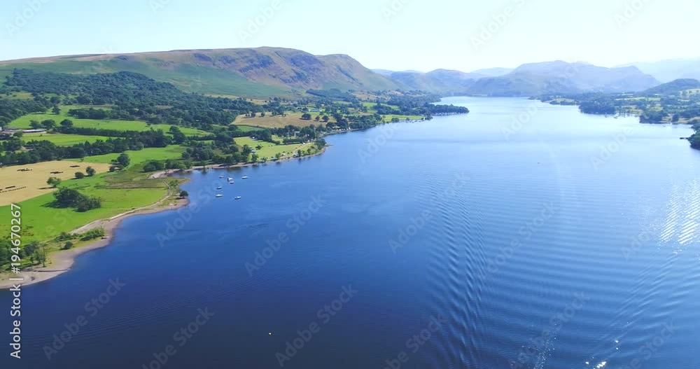 Ullswater lake district aerial Ullswater lake district aerial