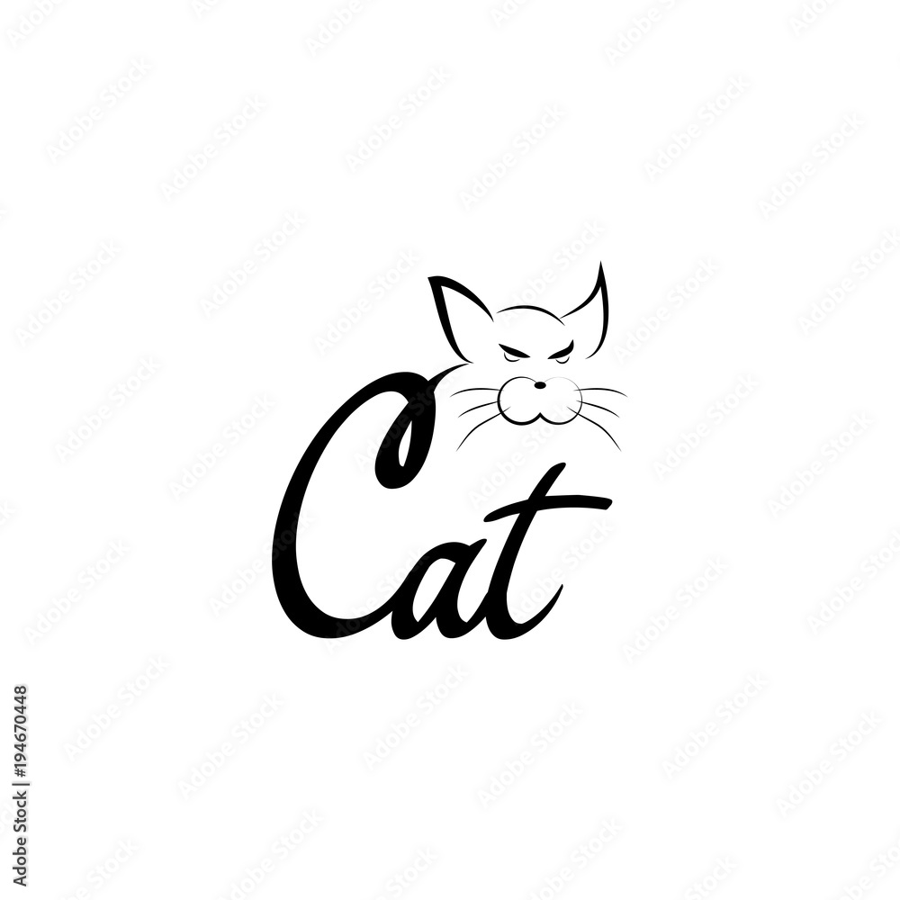 cat logo typography cat logo typography