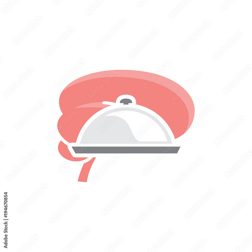 Food Brain Logo Icon Design