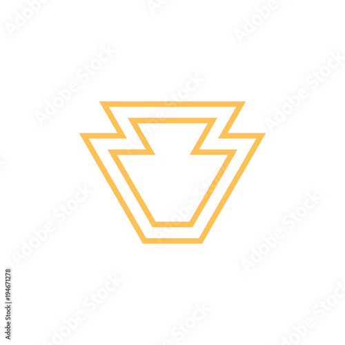 keyston logo design, abstract graphic icon, logo design template, symbol for company