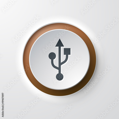 icône bouton usb