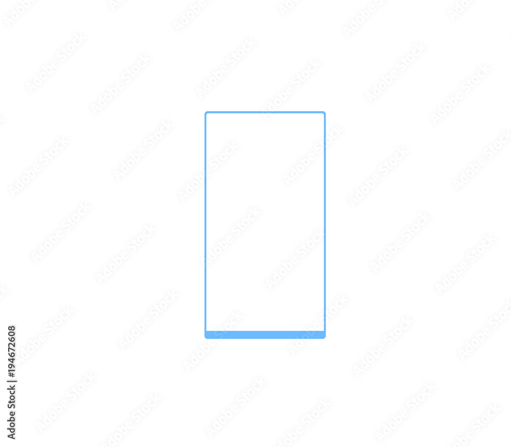 Modern smartphone concept icon Modern smartphone concept icon