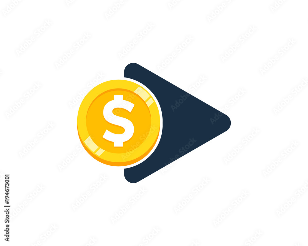 Media Coin Icon Logo Design Element Media Coin Icon Logo Design Element