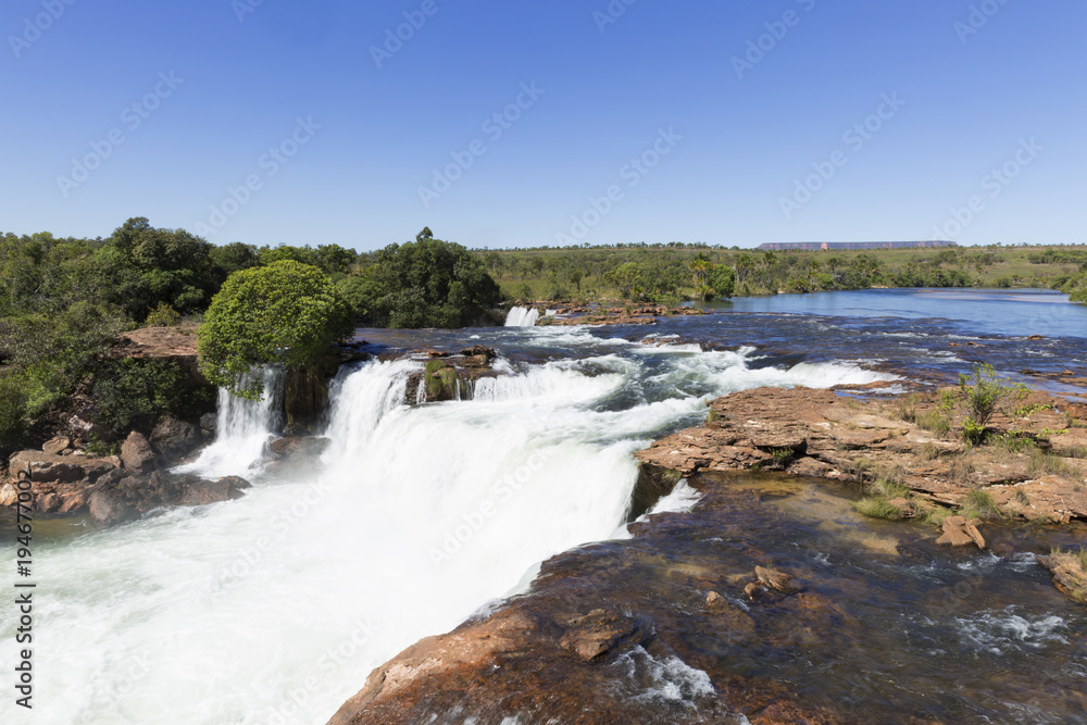 Prata Waterfall in Jalapao State Park. Prata Waterfall in Jalapao State Park.