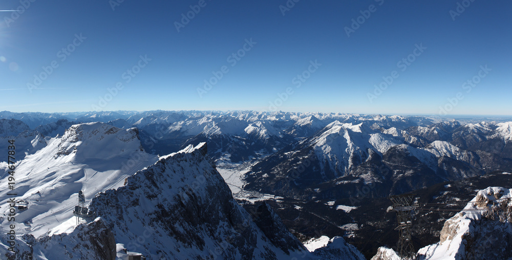 Fototapeta premium Bergpanorama weitsicht Panorama