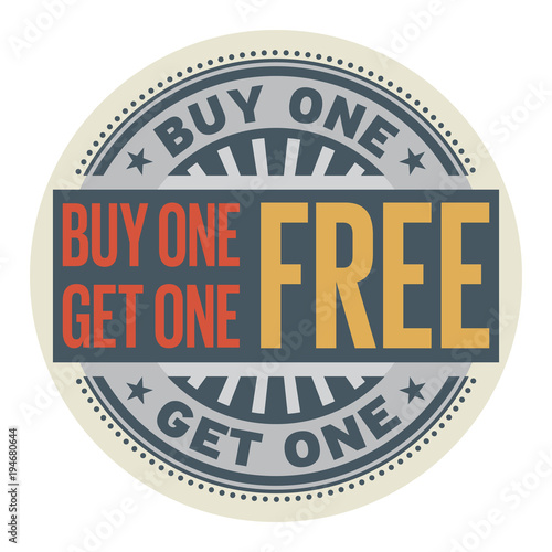 Buy 1 Get 1 Free stamp