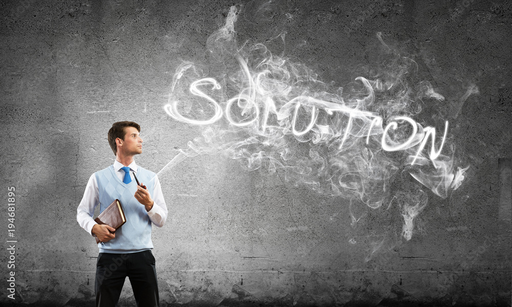 Conceptual image of young businessman. Conceptual image of young businessman.