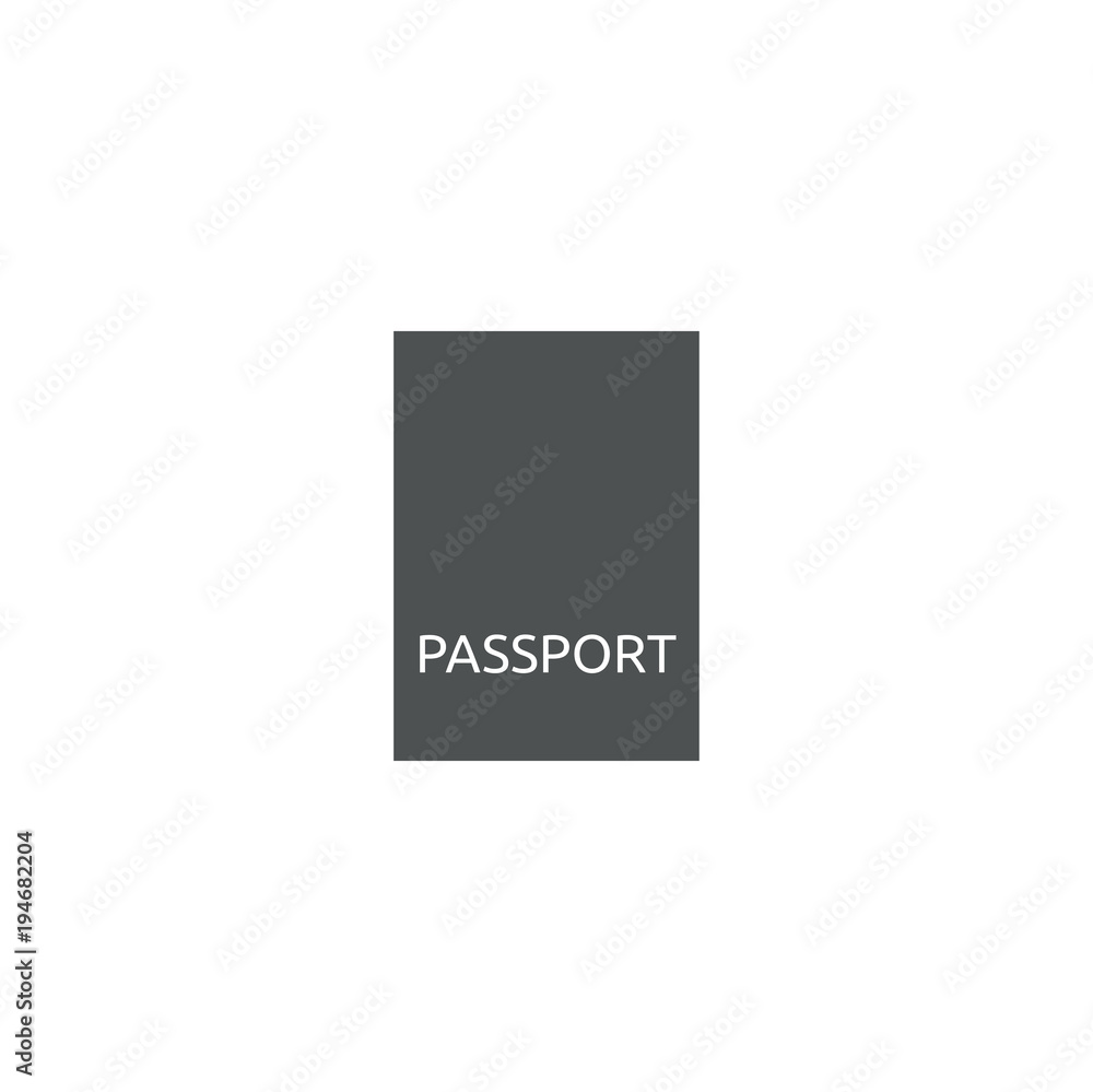 passport icon. sign design