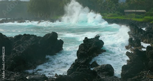 Keanae Peninsula on the Hana Road, Maui, Hawaii, USA photo