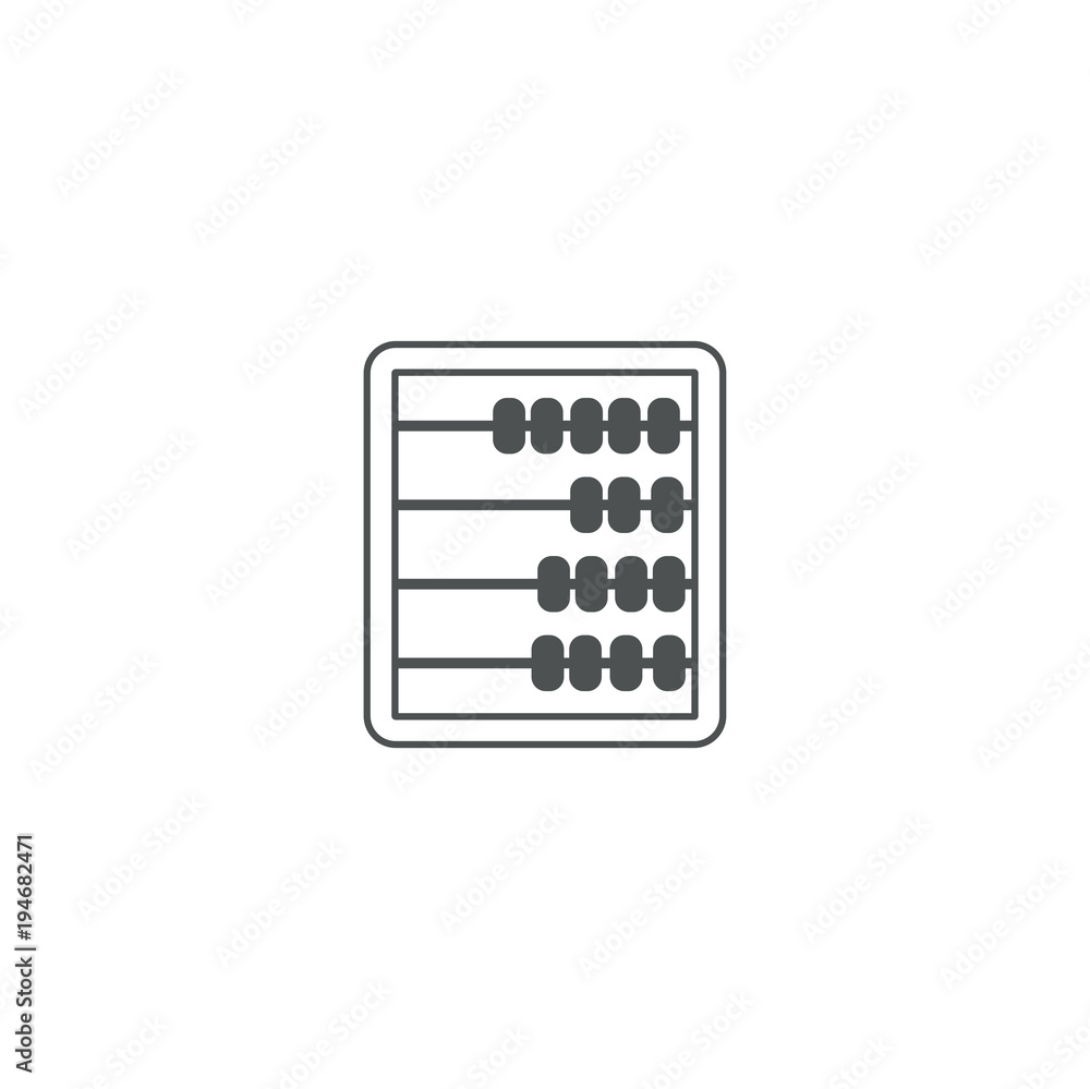 abacus icon. sign design abacus icon. sign design