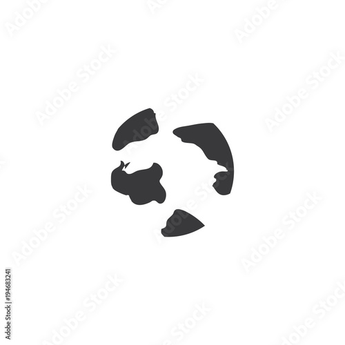 earth icon. sign design