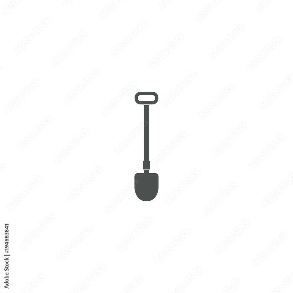 shovel icon. sign design