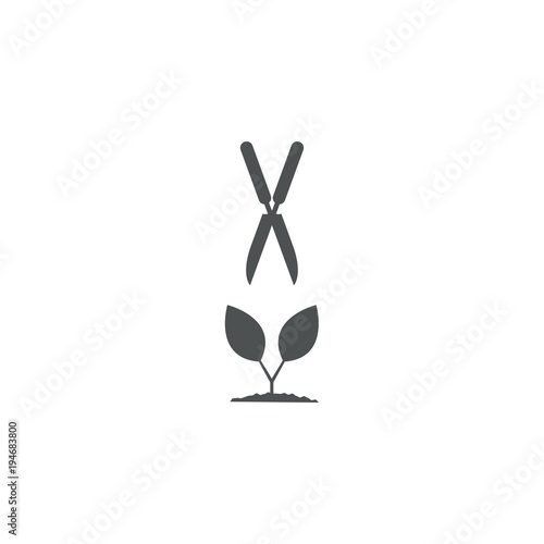 plant icon. sign design