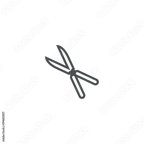 scissors icon. sign design