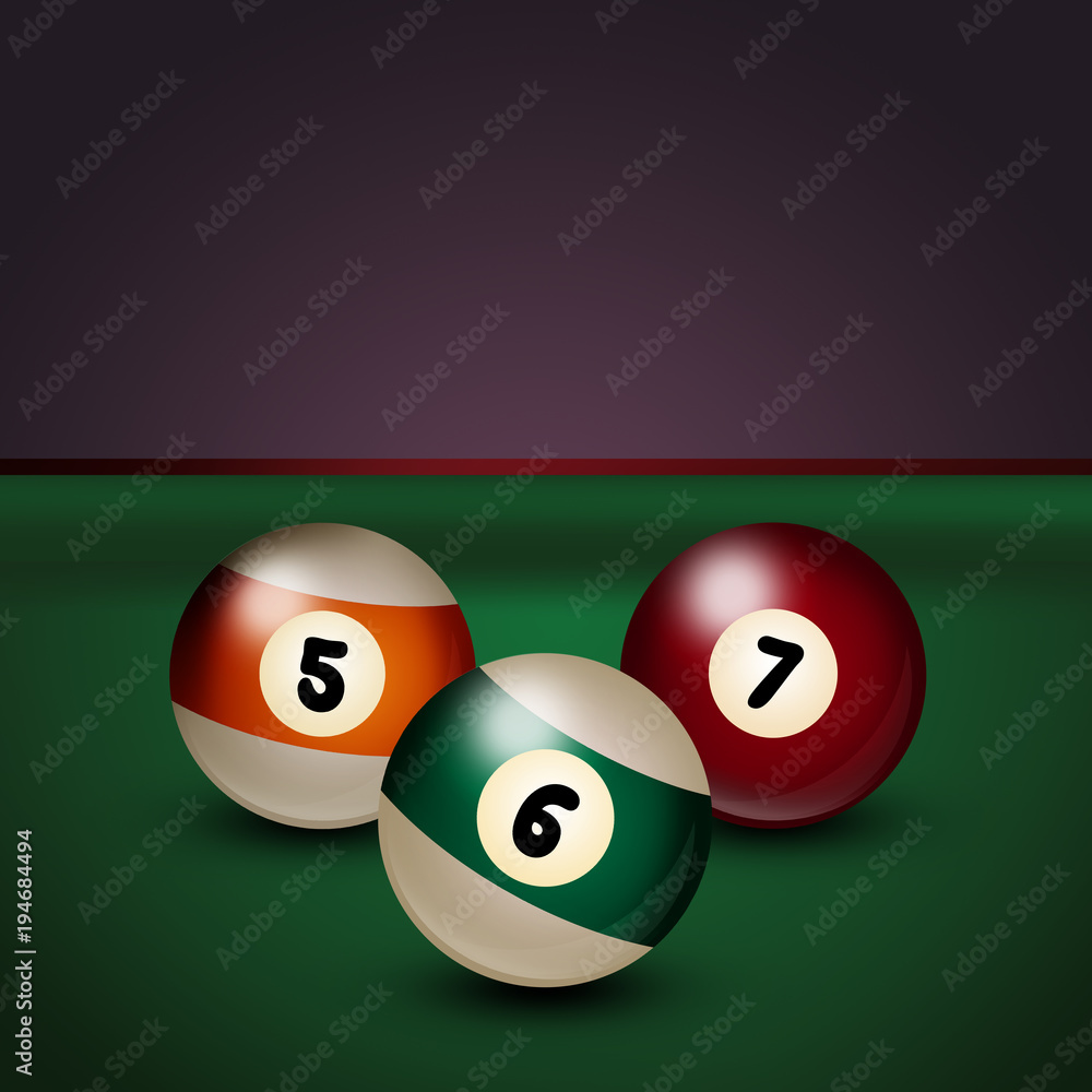 illustration of billiards balls illustration of billiards balls