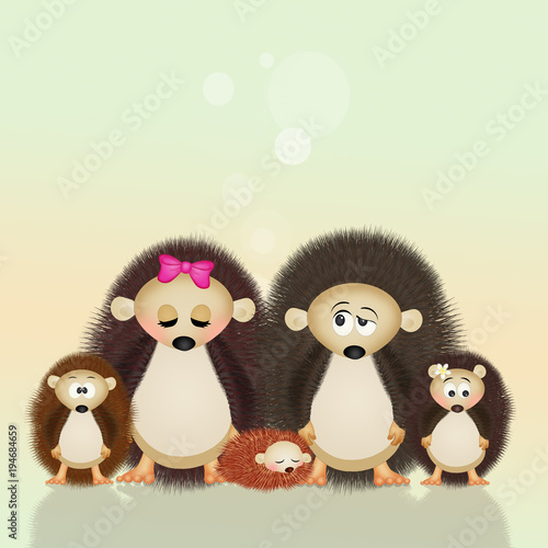 family of porcupine