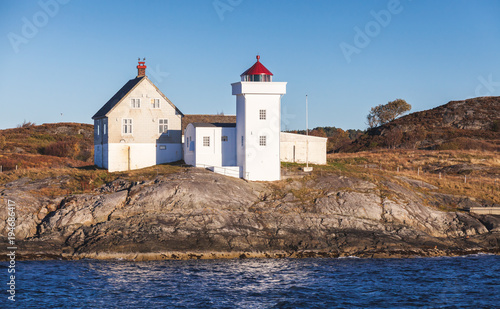 Terningen Lighthouse. Hitra, Norway © evannovostro