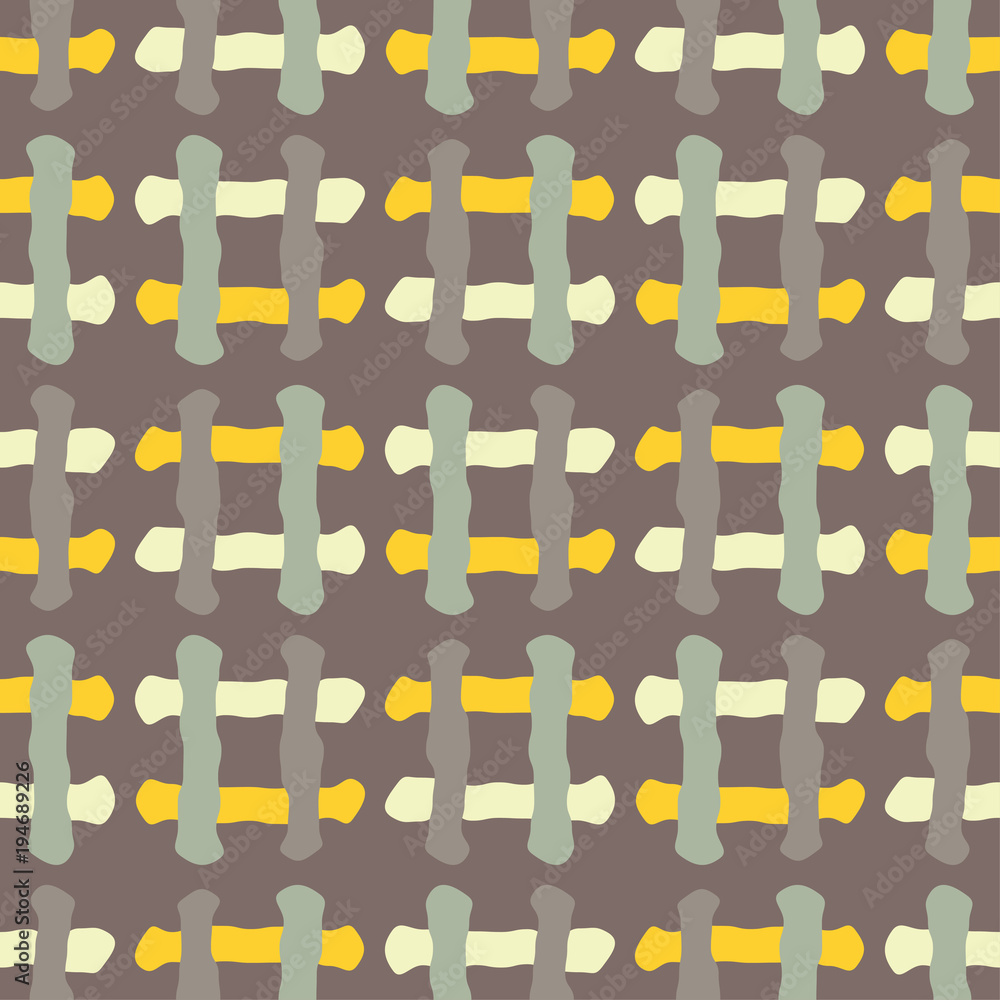 Seamless geometric pattern. Texture of multi-colored squares. Scribble texture. Textile rapport.