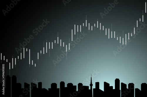 チャート　グラフ　都市背景