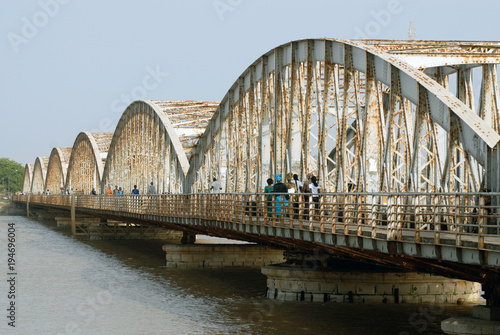 Saint louis du Sénégal (Sénégal) Pont Faidherbe entre Saint Louis et Sor