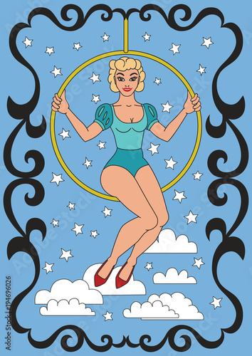 Vintage circus illustrations collection.