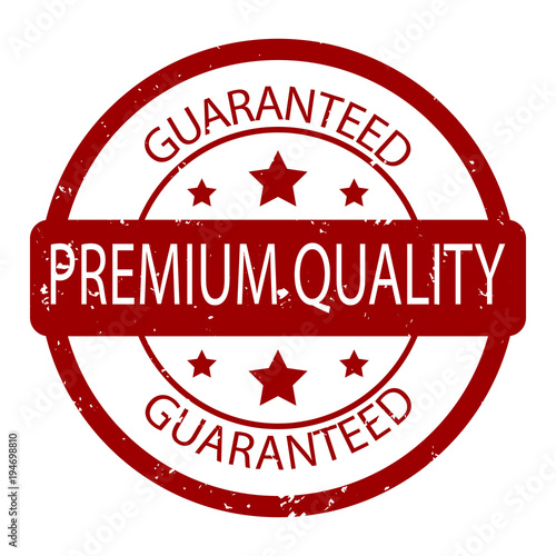 Premium quality guaranteed rubber stamp vector