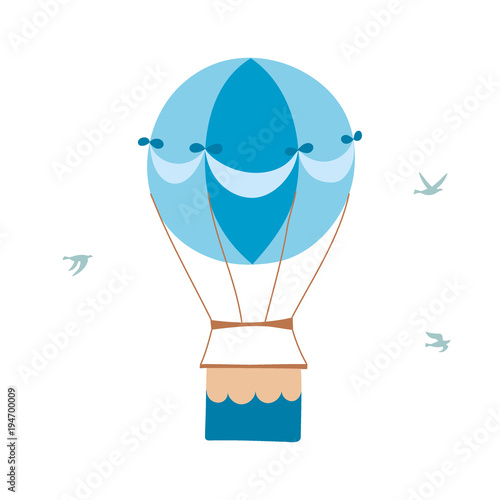 Vector illustration of hot air balloon