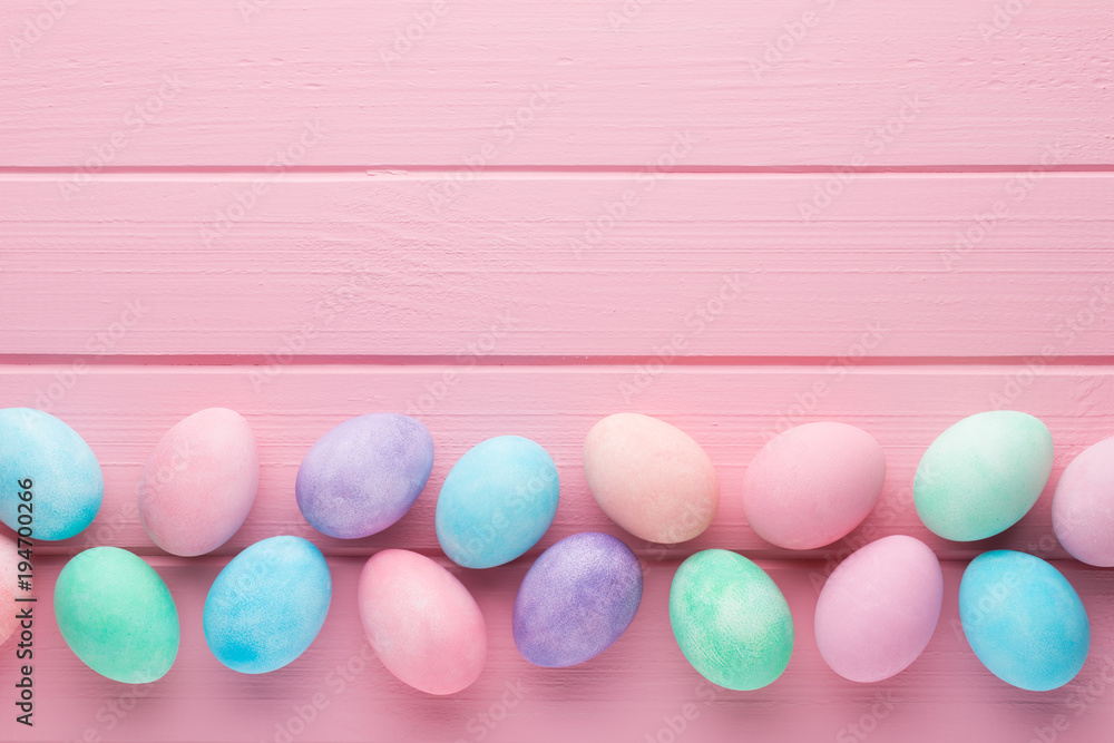 Pastel Easter eggs background. Spring greating card. Pastel Easter eggs background. Spring greating card.