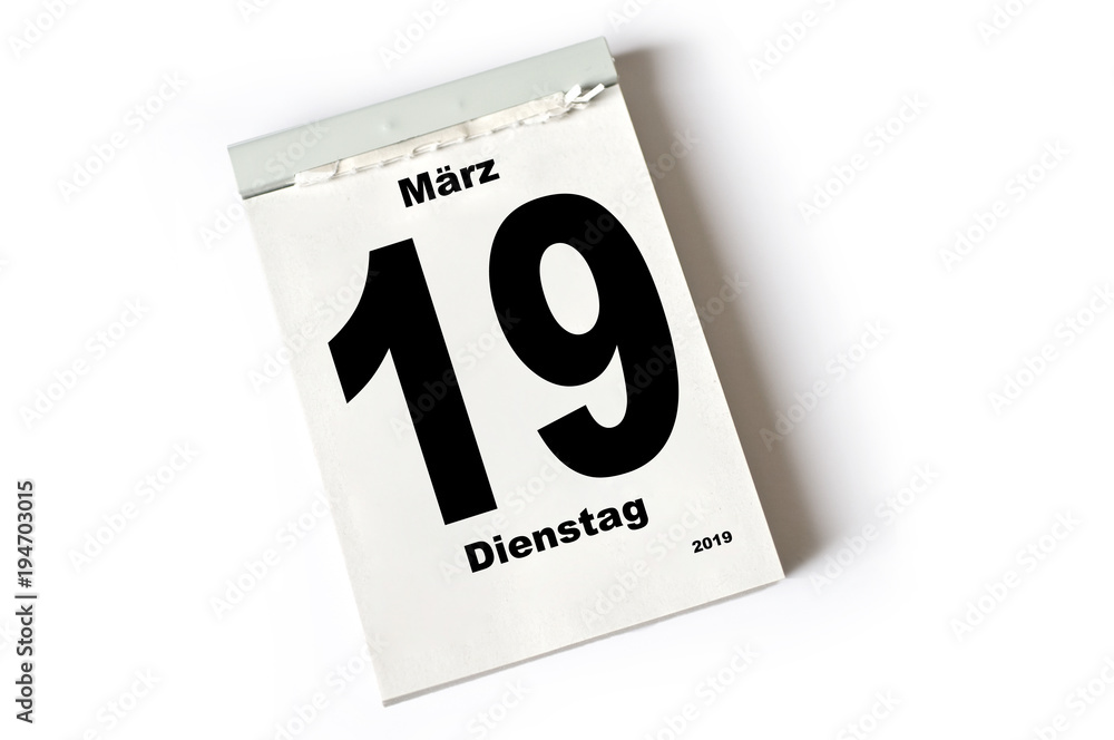 19. März 2019 19. März 2019