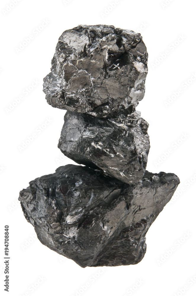 Obraz premium coal isolated on white background