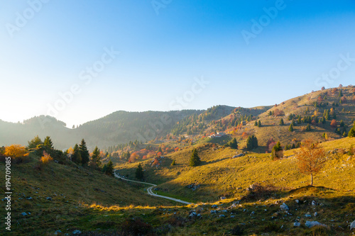 Autumn mountain landscape