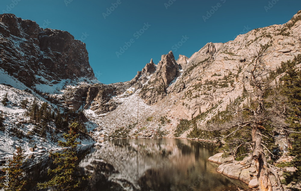 Emerald Lake, Rocky Mountains, Colorado, USA.