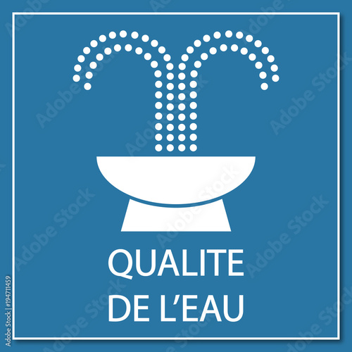 Logo qualité de l'eau.