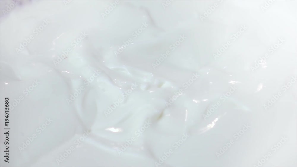 High quality video of strawberries falling into yogurt in real 1080p slow motion 250fps High quality video of strawberries falling into yogurt in real 1080p slow motion 250fps