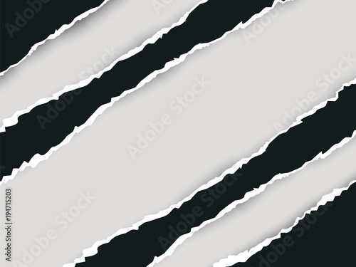 Ripped paper diagonal double 3 vector