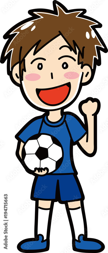 男子サッカー選手のイラスト素材 Stock ベクター Adobe Stock