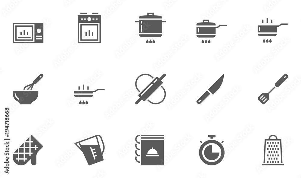 Cooking and Kitchen Icons contains Chef Knife, Cooking Book, Roasting, Fry and more. Cooking and Kitchen Icons contains Chef Knife, Cooking Book, Roasting, Fry and more.