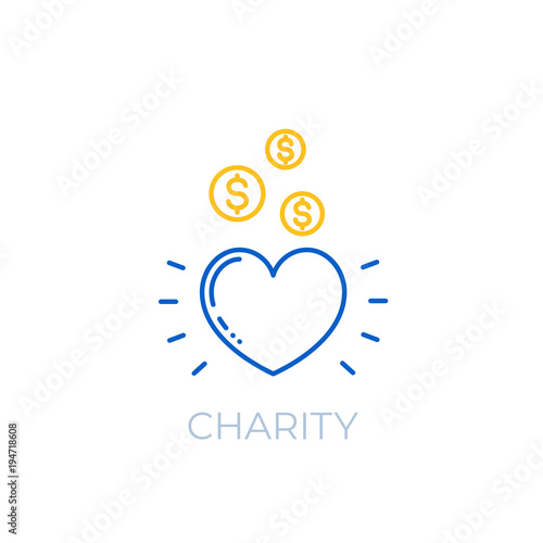 Charity linear icon