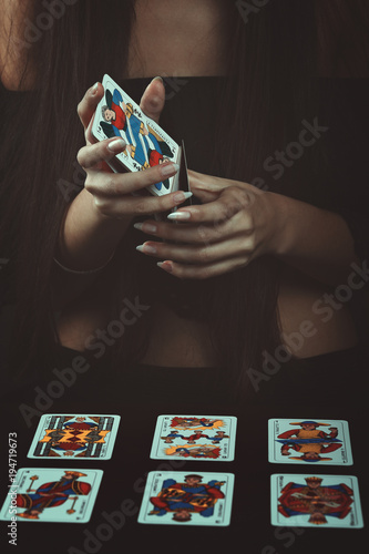 Photography Hands with tarot cards