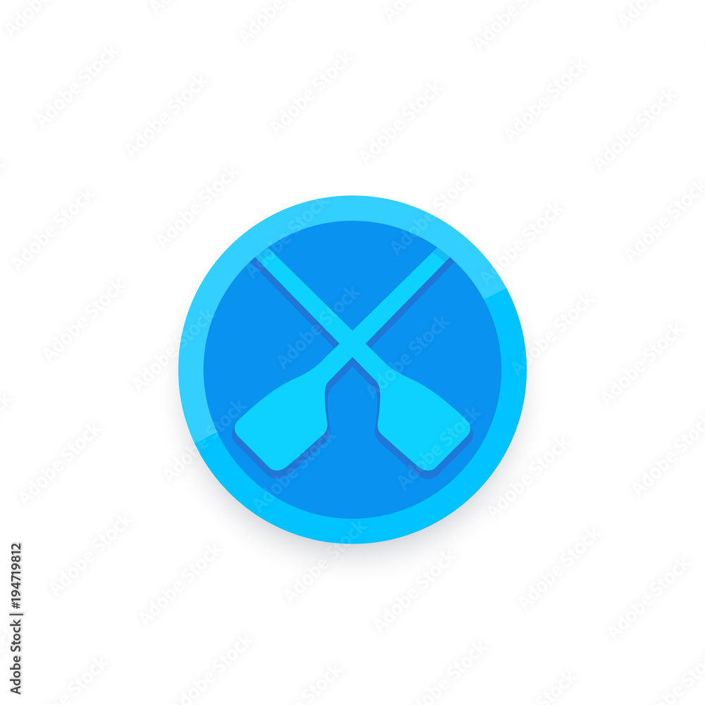 Oars, rowing vector logo Oars, rowing vector logo