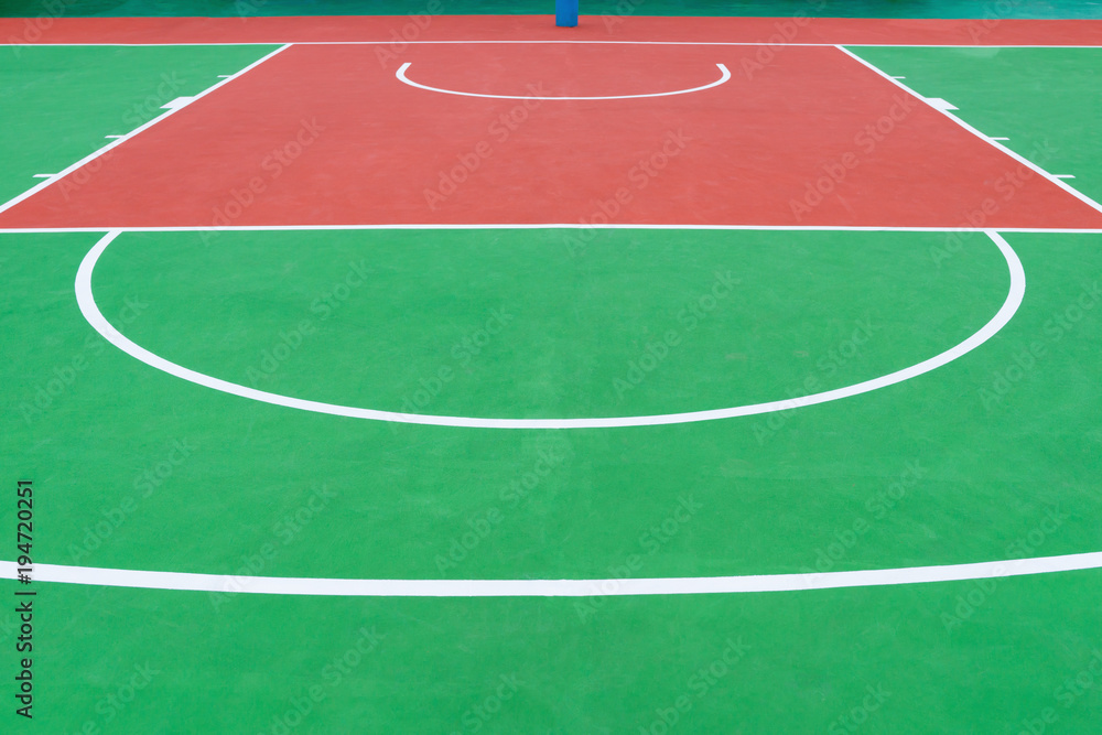 Fototapeta premium shooting area of a basketball court