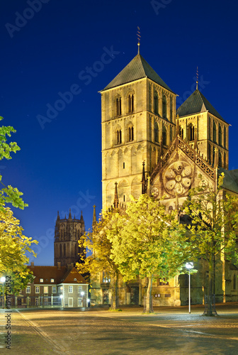Muenster Cathedral At Night, Germany
