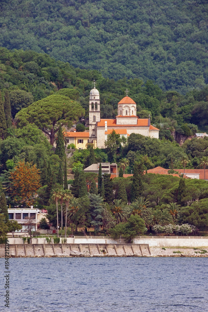 View of Savina Monastery ( Serbian Orthodox monastery ) . Herceg Novi city, Montenegro