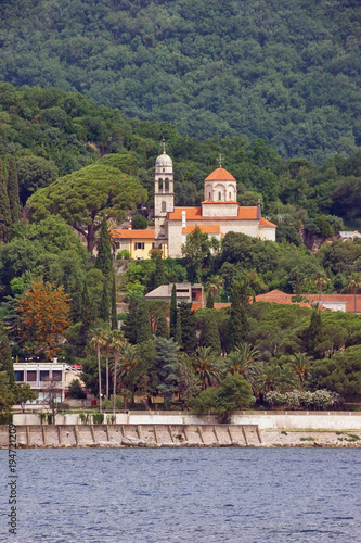 View of Savina Monastery ( Serbian Orthodox monastery ) . Herceg Novi city, Montenegro
