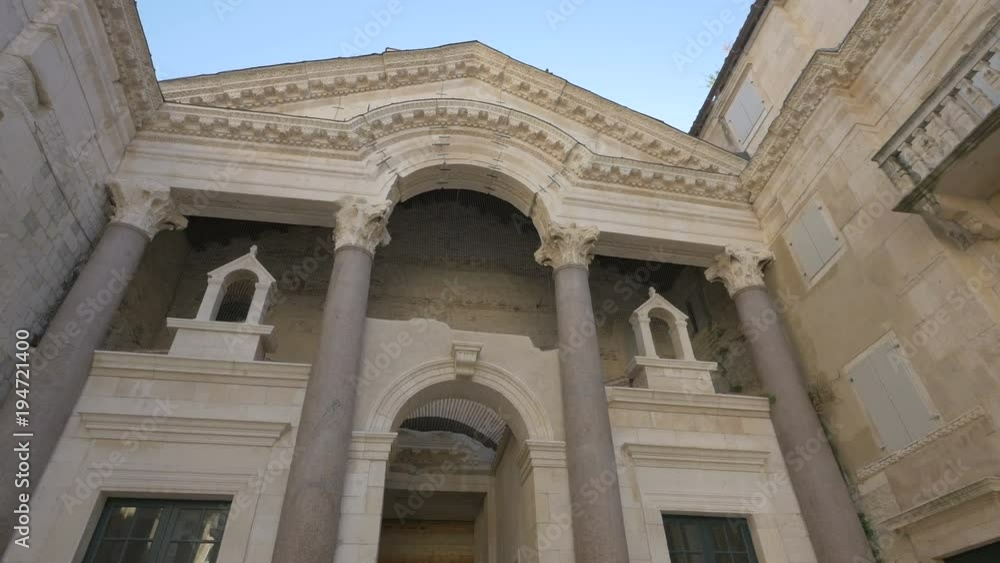 Main entrance to Diocletian's quarters Main entrance to Diocletian's quarters